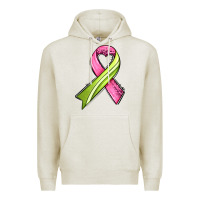 Oatmeal Heather breast cancer sport ribbons Premium Hoodie - AdoDesignShop