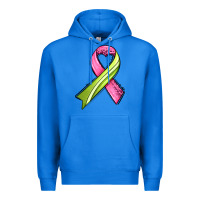 True Royal breast cancer sport ribbons Premium Hoodie - AdoDesignShop