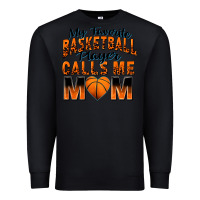 Black my favorite basketball player calls me mom Premium Sweatshirt - Zillion Design Studio