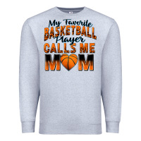 Heather Grey my favorite basketball player calls me mom Premium Sweatshirt - Zillion Design Studio