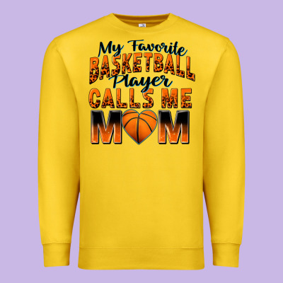 Premium Sweatshirt my favorite basketball player calls me mom