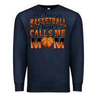 Navy my favorite basketball player calls me mom Premium Sweatshirt - Zillion Design Studio