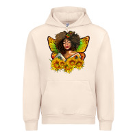 Sandshell butterfly afro woman juneteenth Urban Hoodie - AdoDesignShop