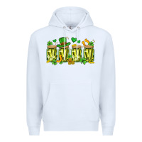 White st. patricks day pickle Premium Hoodie - Artiststas