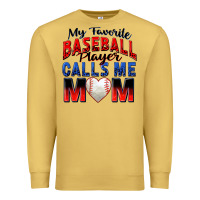 Antique Gold my favorite baseball player calls me mom Premium Sweatshirt - Zillion Design Studio