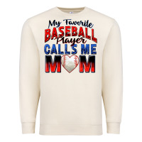 Sandshell my favorite baseball player calls me mom Premium Sweatshirt - Zillion Design Studio