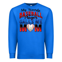 True Royal my favorite baseball player calls me mom Premium Sweatshirt - Zillion Design Studio