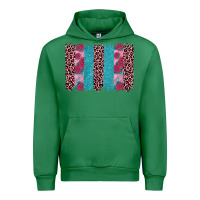 Emerald valentines day leopard rose glitter brush stoke Urban Hoodie - JahusDesignShop
