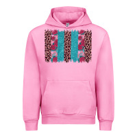 Fuchsia Pink valentines day leopard rose glitter brush stoke Urban Hoodie - JahusDesignShop