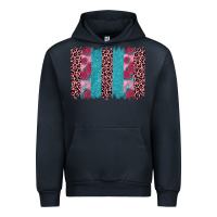 Navy valentines day leopard rose glitter brush stoke Urban Hoodie - JahusDesignShop
