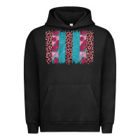 Pigment Black valentines day leopard rose glitter brush stoke Urban Hoodie - JahusDesignShop