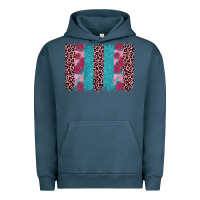Pigment Midnight Navy valentines day leopard rose glitter brush stoke Urban Hoodie - JahusDesignShop