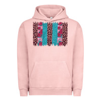 Pigment Salmon valentines day leopard rose glitter brush stoke Urban Hoodie - JahusDesignShop