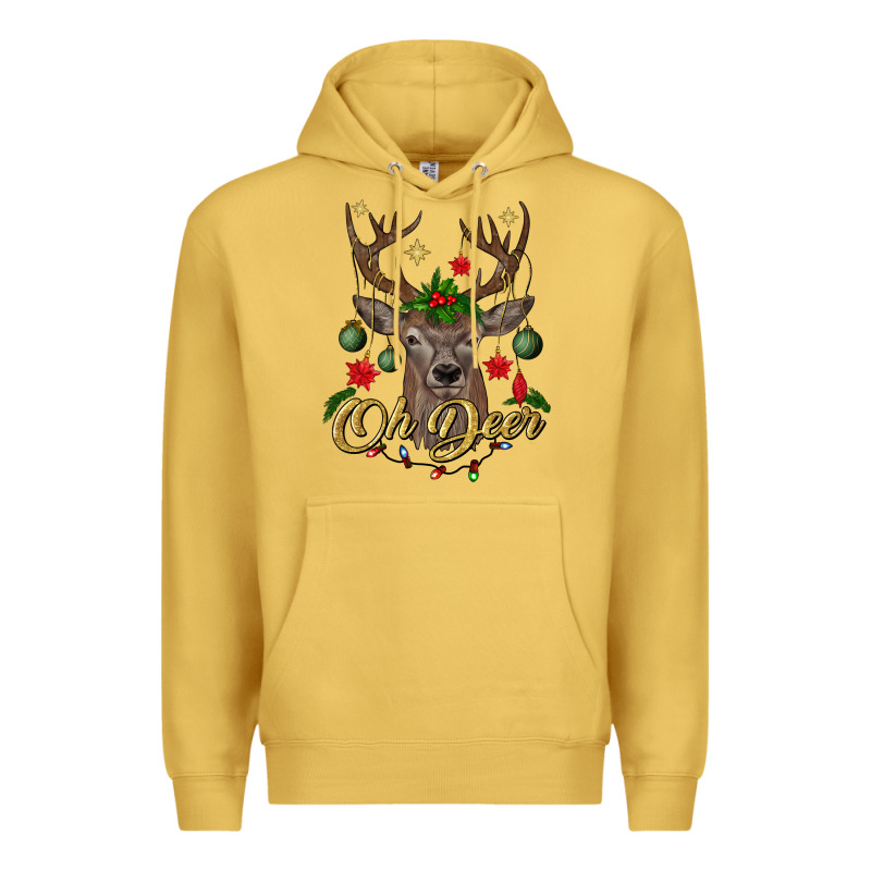 Oh Deer Christmas Premium Hoodie by BundleAndBundleShop | Teevron