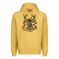 Antique Gold oh deer Christmas Premium Hoodie - BundleAndBundleShop