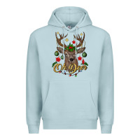 Blue Mist oh deer Christmas Premium Hoodie - BundleAndBundleShop