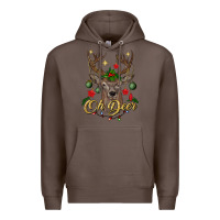 Coffee oh deer Christmas Premium Hoodie - BundleAndBundleShop