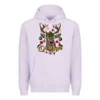 Lilac oh deer Christmas Premium Hoodie - BundleAndBundleShop