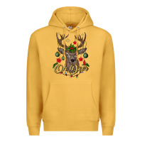 Mustard oh deer Christmas Premium Hoodie - BundleAndBundleShop