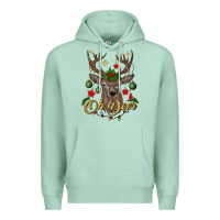 Seafoam oh deer Christmas Premium Hoodie - BundleAndBundleShop