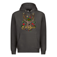 Smoke oh deer Christmas Premium Hoodie - BundleAndBundleShop