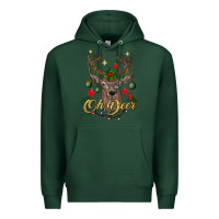 Sports Green oh deer Christmas Premium Hoodie - BundleAndBundleShop