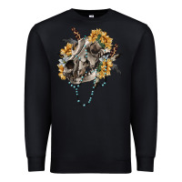 Black Boho wolf skull Premium Sweatshirt - RanaPortraitStore