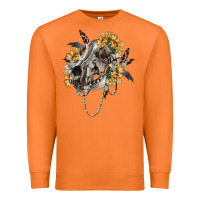 Carrot Boho wolf skull Premium Sweatshirt - RanaPortraitStore