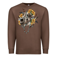 Chestnut Boho wolf skull Premium Sweatshirt - RanaPortraitStore