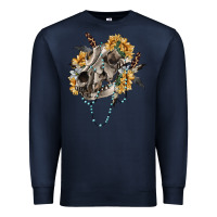 Navy Boho wolf skull Premium Sweatshirt - RanaPortraitStore