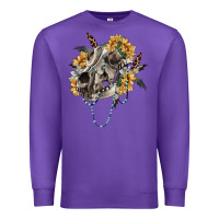 Purple Boho wolf skull Premium Sweatshirt - RanaPortraitStore