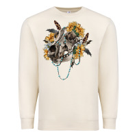 Sandshell Boho wolf skull Premium Sweatshirt - RanaPortraitStore