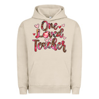 Pigment French Oak one loved teacher Urban Hoodie - JahusDesignShop