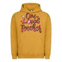 Pigment Peanut Butter one loved teacher Urban Hoodie - JahusDesignShop