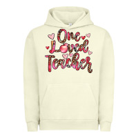 Pigment Pistachio one loved teacher Urban Hoodie - JahusDesignShop