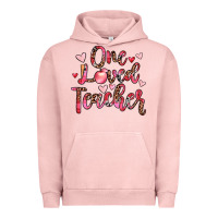 Pigment Salmon one loved teacher Urban Hoodie - JahusDesignShop