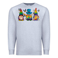 Heather Grey pride gnomies Premium Sweatshirt - texasbilliewilder