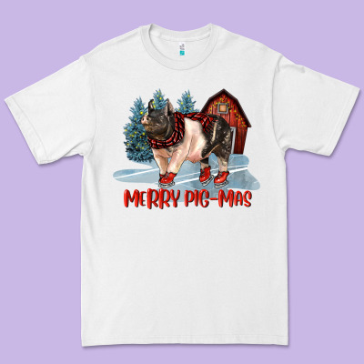 Merry Pigmas Premium Tee Designed By Lillyallendesigns