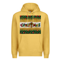 Antique Gold Christmas with cross Premium Hoodie - BundleAndBundleShop