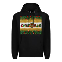 Black Christmas with cross Premium Hoodie - BundleAndBundleShop