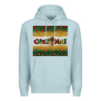 Blue Mist Christmas with cross Premium Hoodie - BundleAndBundleShop