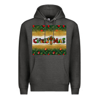 Charcoal Heather Christmas with cross Premium Hoodie - BundleAndBundleShop