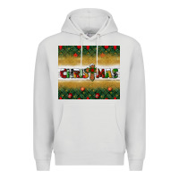 Dove Grey Christmas with cross Premium Hoodie - BundleAndBundleShop