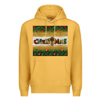 Mustard Christmas with cross Premium Hoodie - BundleAndBundleShop