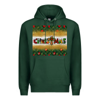 Sports Green Christmas with cross Premium Hoodie - BundleAndBundleShop