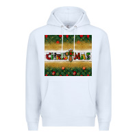 White Christmas with cross Premium Hoodie - BundleAndBundleShop