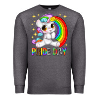 Charcoal Heather pride day Premium Sweatshirt - texasbilliewilder