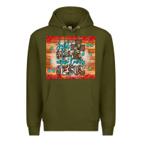 Army Green just a girl who loves jesus Premium Hoodie - JahusDesignShop