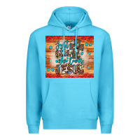 Ocean Blue just a girl who loves jesus Premium Hoodie - JahusDesignShop
