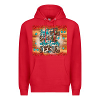 Red just a girl who loves jesus Premium Hoodie - JahusDesignShop